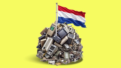 mountain of devices netherlands flag