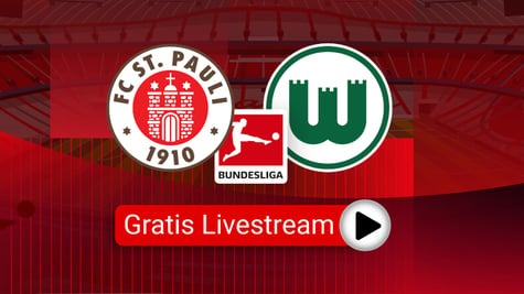 st pauli vs wolfsburg, Logos, Livestream, rot