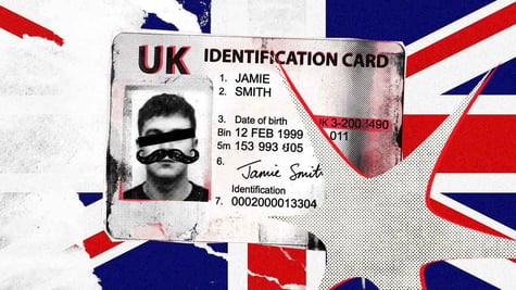 using someone elses IDs with afake mustaches