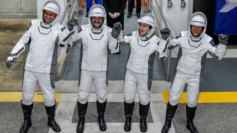 International Space Station launch crew