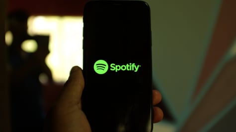 Spotify logo on smartphone