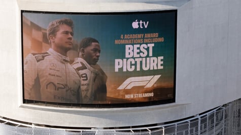 best picture, formula1, posted on white wall, Brad Pitt,  Damson Idris