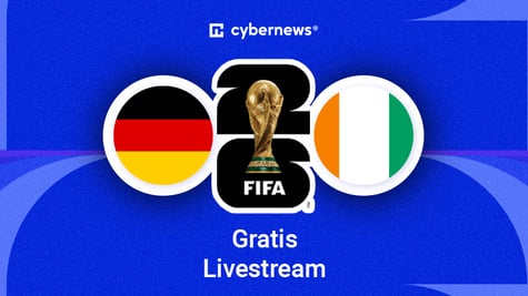 Deutschland gegen Elfenbeinkueste, runde Flaggen, blauer Hintergrund