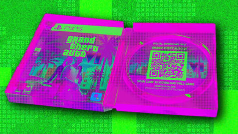 A GTA6 case with only a QR code within.