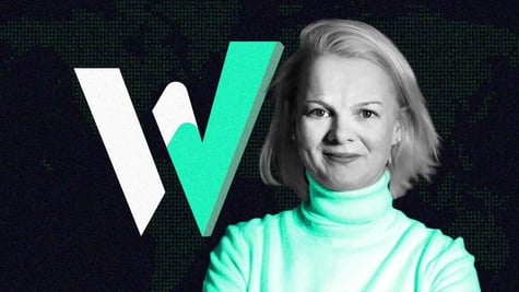 The logo of W Social, the company's CEO Anna Zeiter