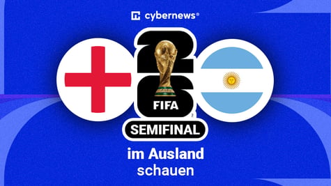 England vs. Argentinen, Flaggen, Gratis-Livestream im Ausland