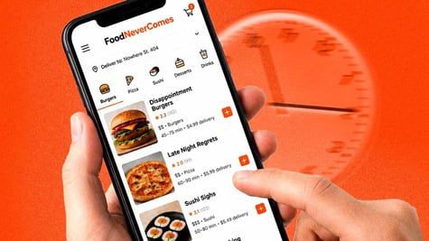 FoodNeverComes app