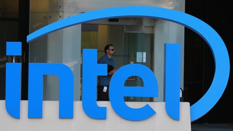 intel logo office employee