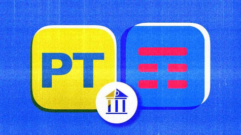 The logos of Poste Italiane and Telecom Italia