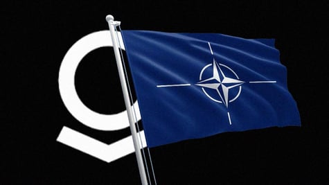 Palantir logo, NATO flag
