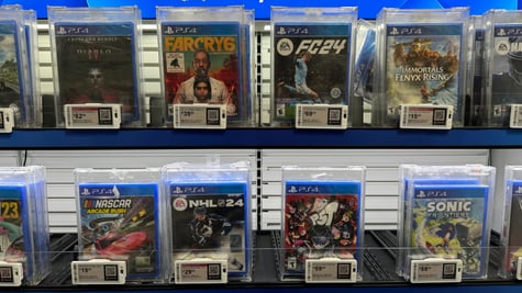 playstation, games discs,farcry 6, fc24, diablo cover, nascar arcade rush, nhl 24