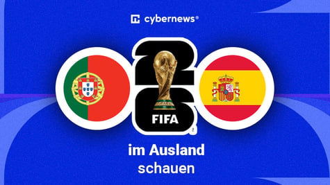 Portugal vs. Spanien, Länderflaggen, FIFA Logo, Gratis-Livestream