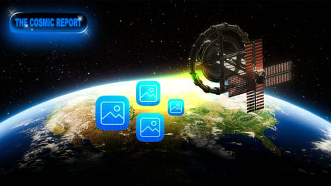 Satellite images.