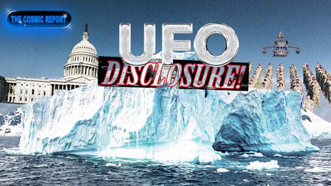 UFO disclosure symbolized as an iceberg.
