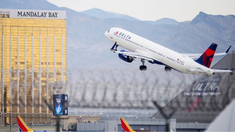 Delta flight Las Vegas - Mandolay Bay Hotel