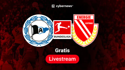 Arminia vs Energie Cottbus, Team-Logos, 2. Bundesliga Gratis-Livestream, rot