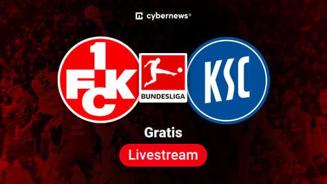 1. FCK vs Karlsruher FC, Team-Logos, 2. Bundesliga Gratis-Livestream, rot