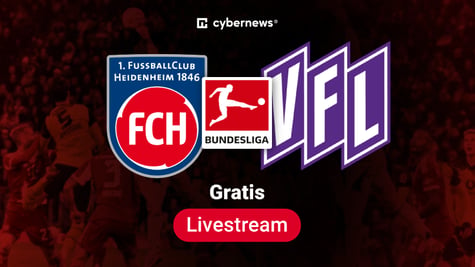 Heidenheim vs. VfL Osnabrück, Team-Logos, 2. Bundesliga Gratis-Livestream, rot