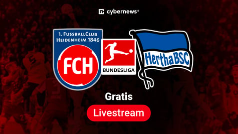 Hertha vs Heidenheim, Team-Logos, 2. Bundesliga Gratis-Livestream, rot