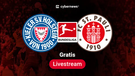 Holstein Kiel vs St. Pauli, Team-Logos, 2. Bundesliga Gratis-Livestream, rot