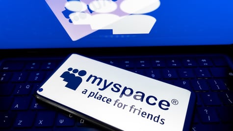 myspace logo phone computer