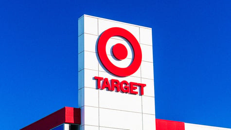 Building with Target logo in a blue background