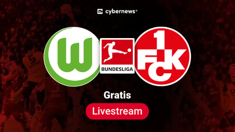 Wolfsburg vs. Kaiserslautern, 2. Bundesliga, roter Hintergrund