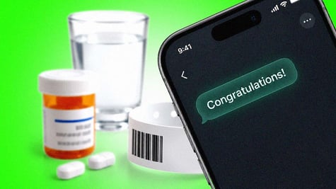 "Congrats" from a chatbot, alongside assisted suicide meds.