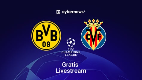 Borussia Dortmund vs. Villarreal, Team Logos, Gratis-Livestream, blau