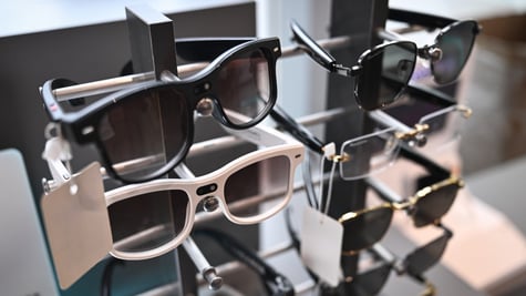 Eight pairs of smart AI glasses on display in China