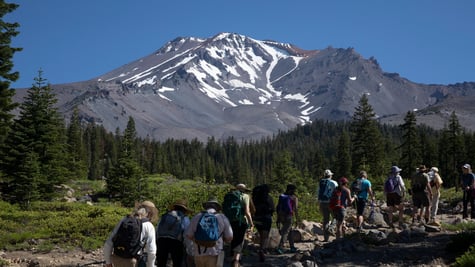 Climbers on the Mount Shasta, California
