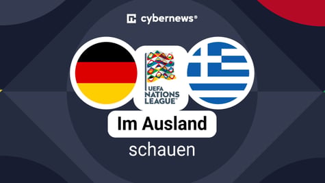 Deutschland vs. Griechenland, Flaggen, Nations League Logo