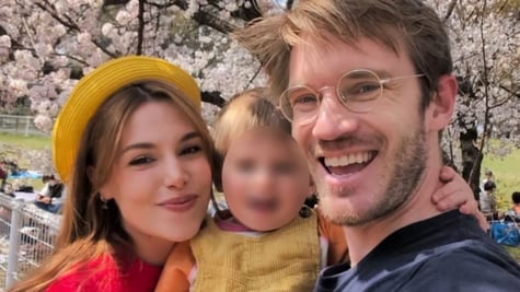 family blurred childs face