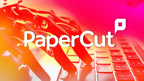 Logo of Papercut, a company.