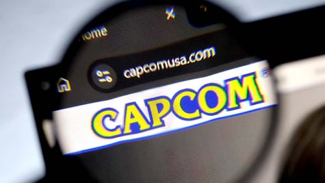 Capcom logo in the screen