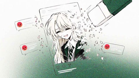 An anime version of Harry Potter character Draco Malfoy