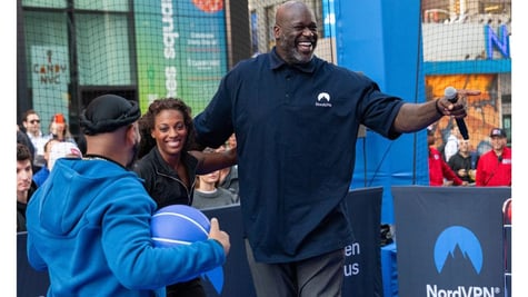 Shaq NordVPN Times Square