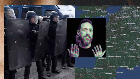 French political content creator Neru, the Cortège interactive map