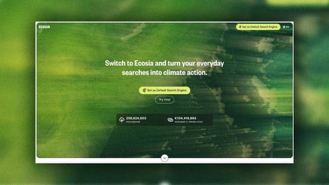 The window of European search engine, Ecosia