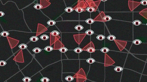 The view of the MapQuest app with marked Flock locations