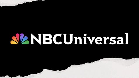 NBC universal logo in black background