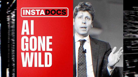 OpenAI CEO Sam Altman, poster of Instadocs: AI Gone Wild movie