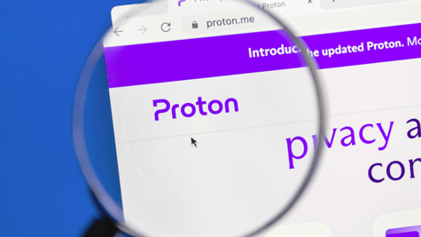 The Proton logo magnified.