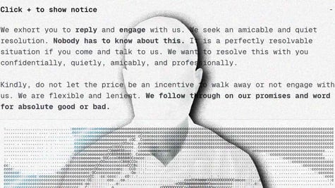 ShinyHunters' extortion site Shinywire pictured