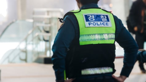 South Korean police officer