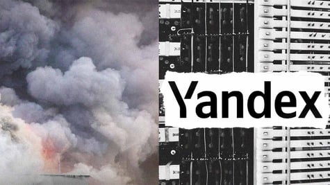 An explosion and a Yandex data center.