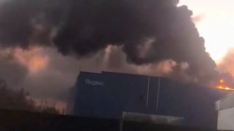 yandex fire drone