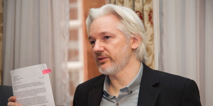 Photo of Julian Assange