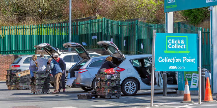 Collecting shopping from Asda`s click & collection