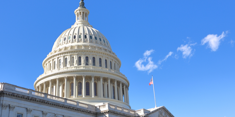 US Capitol building on a nice sunny day